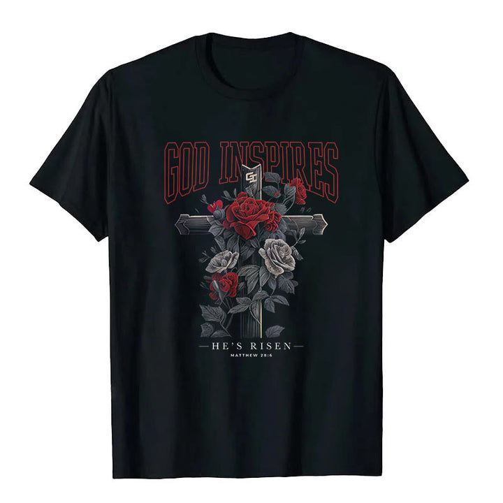 T-shirt Christianartworkshop « DIEU INSPIRANT » - Noir - 2XL - image 1