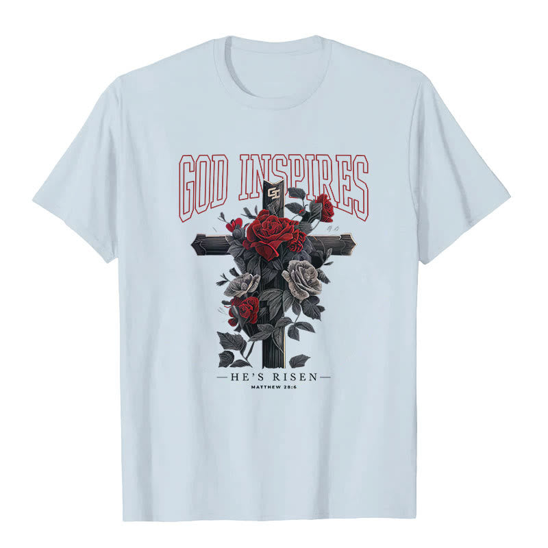 T-shirt Christianartworkshop « DIEU INSPIRANT » - Bleu - 2XL - image 3