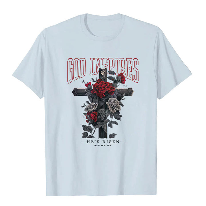 T-shirt Christianartworkshop « DIEU INSPIRANT » - Bleu - 2XL - image 3