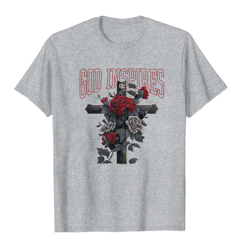 T-shirt Christianartworkshop « DIEU INSPIRANT » - Gris - 2XL - image 8