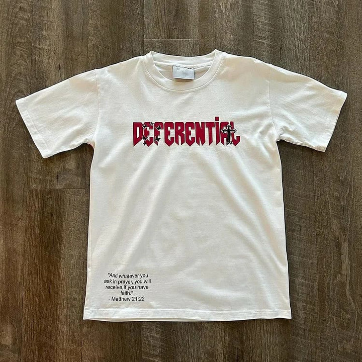 T-shirt à manches courtes « FOI » de Christianartworkshop - image 9