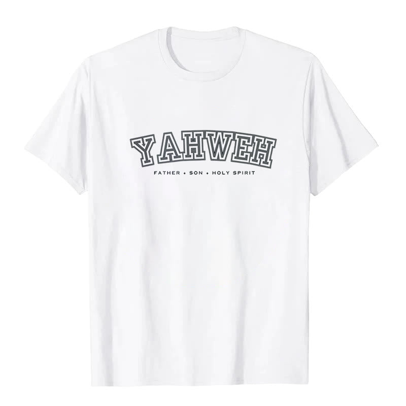 T-shirt à manches courtes Christianartworkshop « YAHWEH » - Blanc - 2XL - image 0