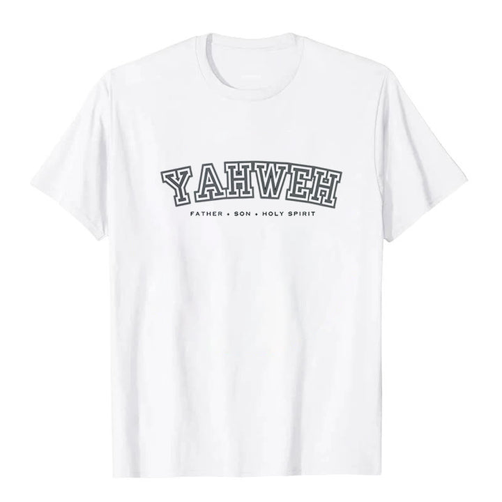 T-shirt à manches courtes Christianartworkshop « YAHWEH » - Blanc - 2XL - image 0