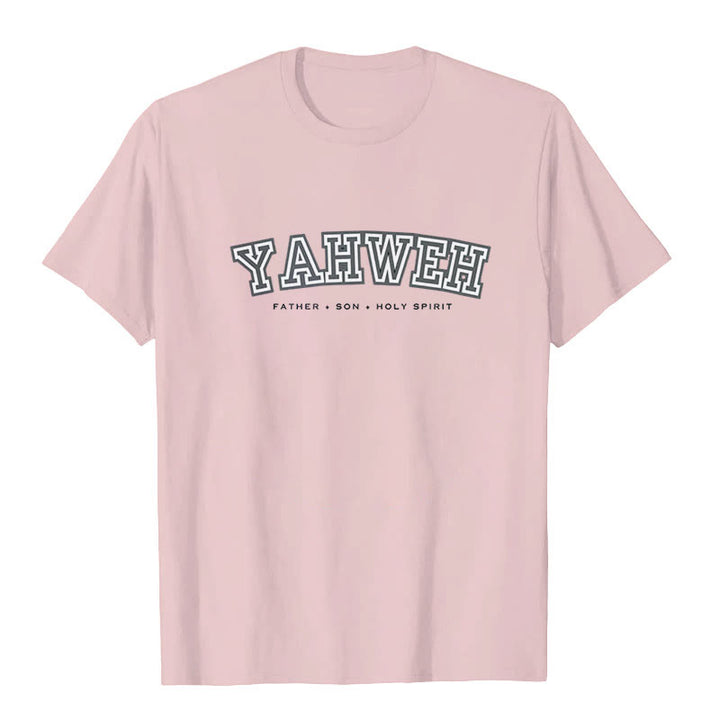 T-shirt à manches courtes Christianartworkshop « YAHWEH » - Rose - 2XL - image 4