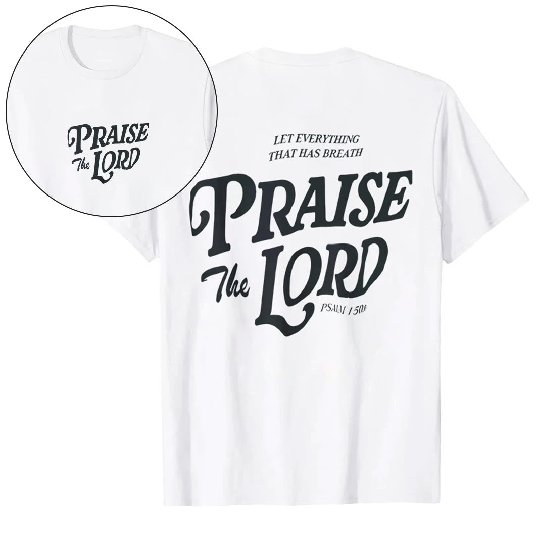 T-shirt Christianartworkshop « Louez le Seigneur » - Blanc - 2XL - image 0