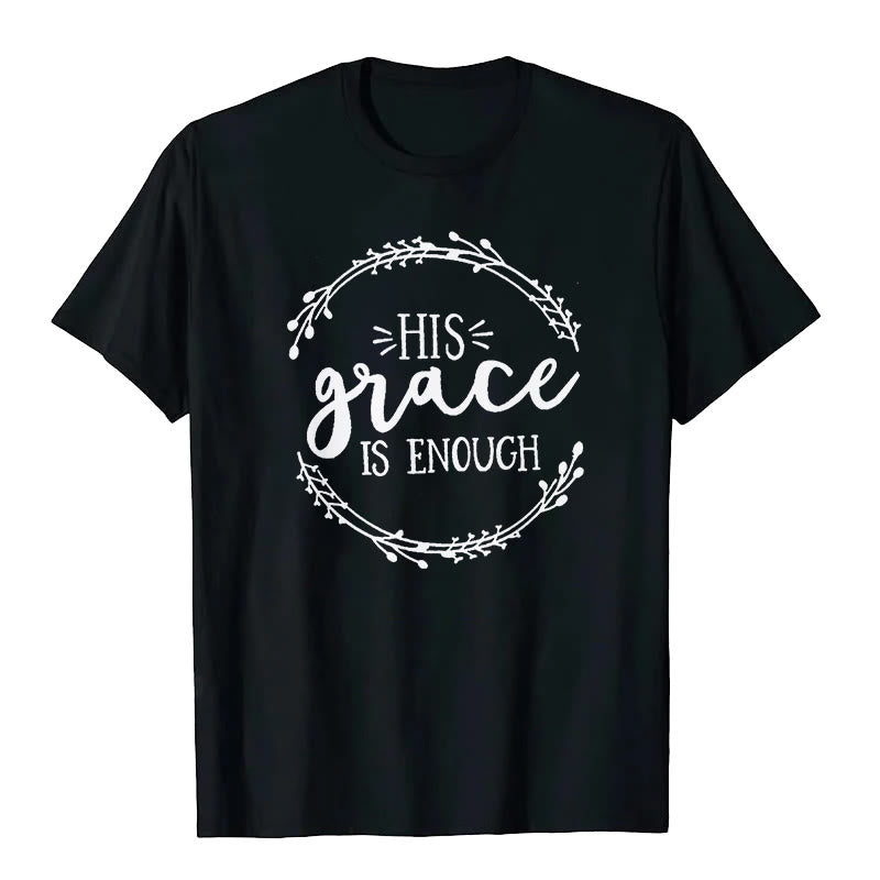 T-shirt Christianartworkshop « SA grâce suffit » - Noir - 2XL - image 1