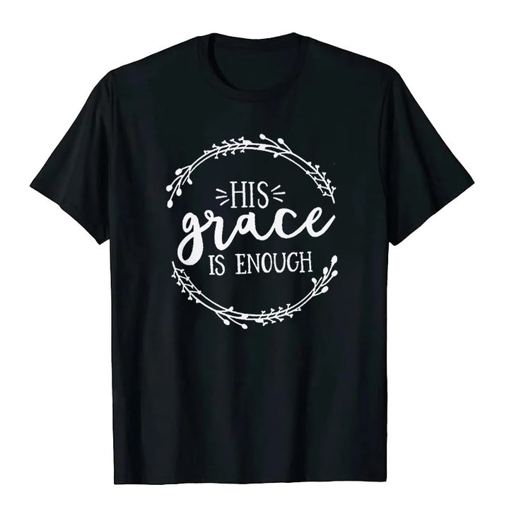 T-shirt Christianartworkshop « SA grâce suffit » - Noir - 2XL - image 1