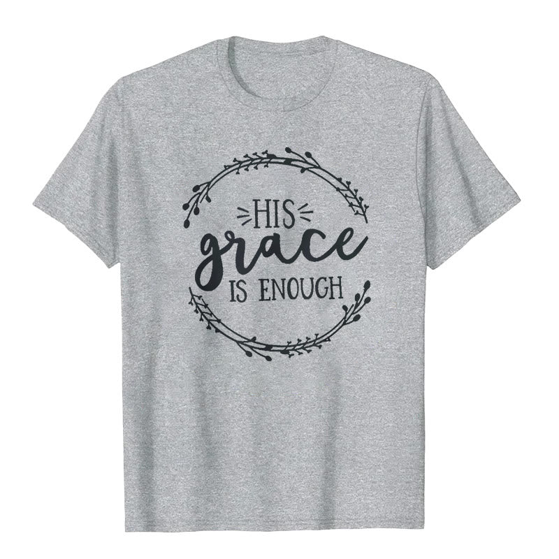 T-shirt Christianartworkshop « SA grâce suffit » - Gris - 2XL - image 8