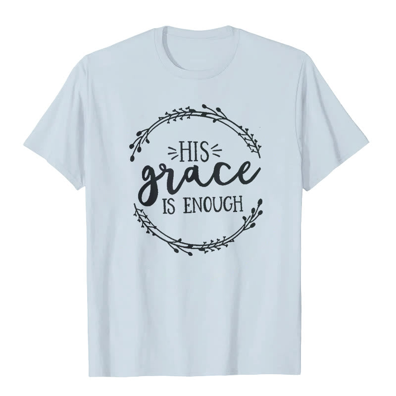 T-shirt Christianartworkshop « SA grâce suffit » - Bleu - 2XL - image 3