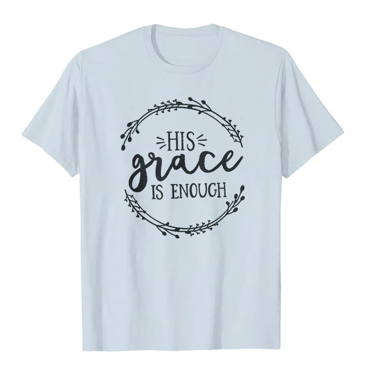 T-shirt Christianartworkshop « SA grâce suffit » - Bleu - 2XL - image 3