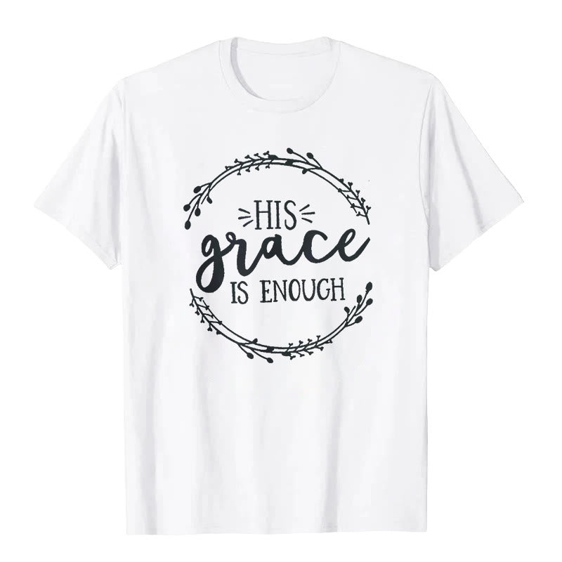 T-shirt Christianartworkshop « SA grâce suffit » - Blanc - 2XL - image 0