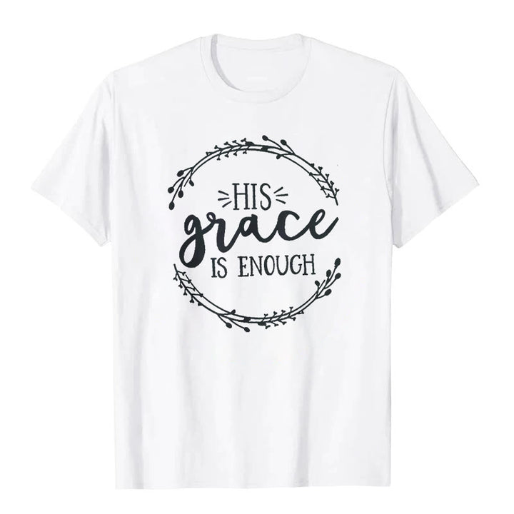 T-shirt Christianartworkshop « SA grâce suffit » - Blanc - 2XL - image 0
