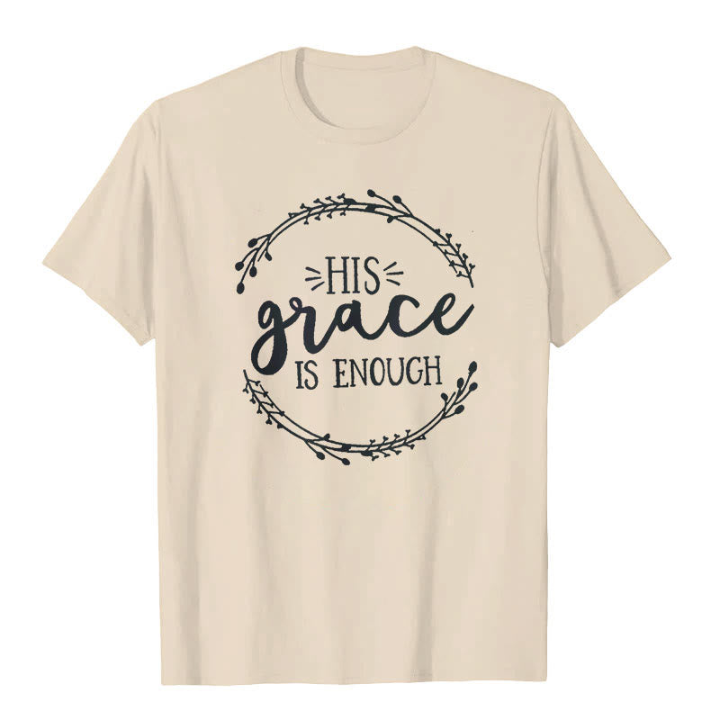 T-shirt Christianartworkshop « SA grâce suffit » - Beige - 2XL - image 2