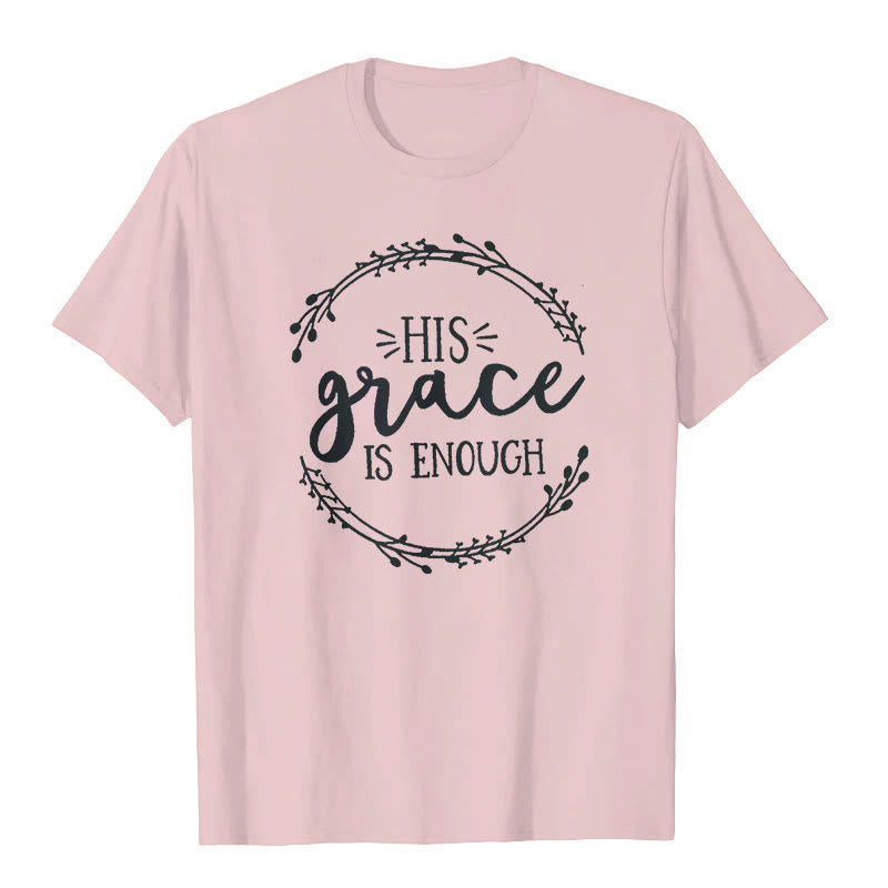 T-shirt Christianartworkshop « SA grâce suffit » - Rose - 2XL - image 4