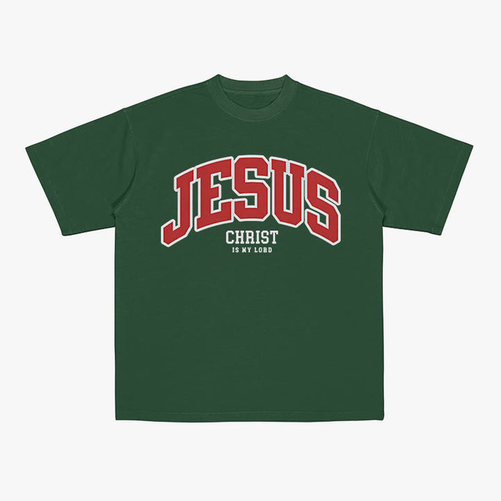 T-shirt chrétien Christianartworkshop « Déclaration audacieuse : Jésus-Christ est mon Seigneur » - Vert foncé - 2XL - image 6
