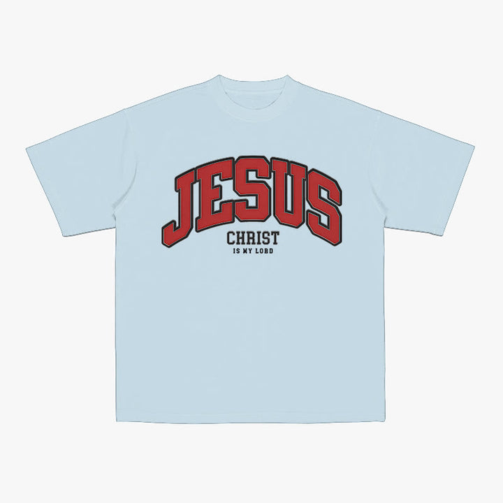 T-shirt chrétien Christianartworkshop « Déclaration audacieuse : Jésus-Christ est mon Seigneur » - Bleu - 2XL - image 2