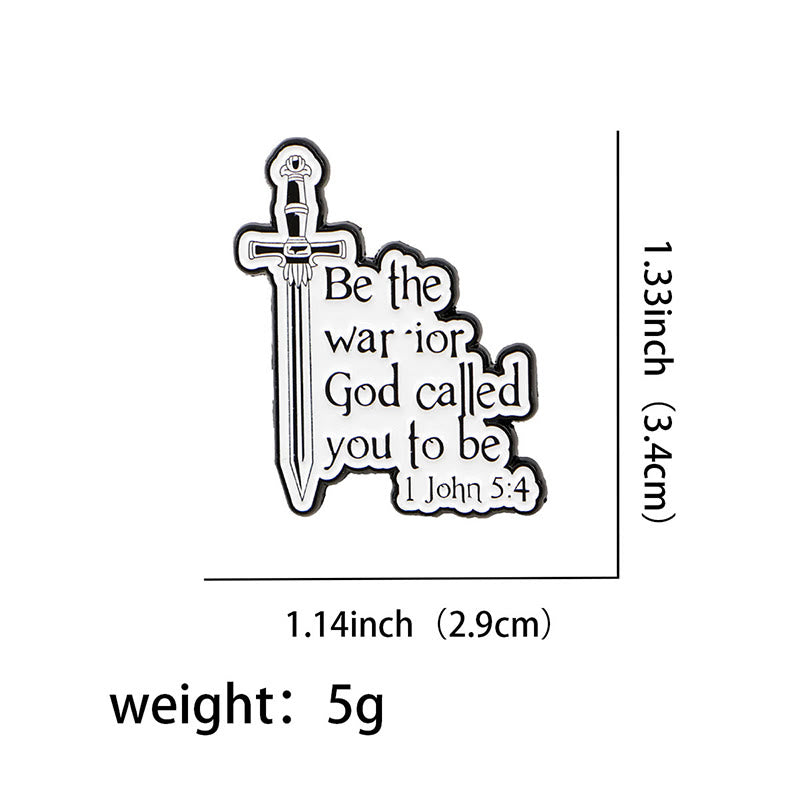 Christianartworkshop 3styles Broches en métal avec citation de Jésus (style dessin animé) : Un mélange de foi et de fantaisie - image 6