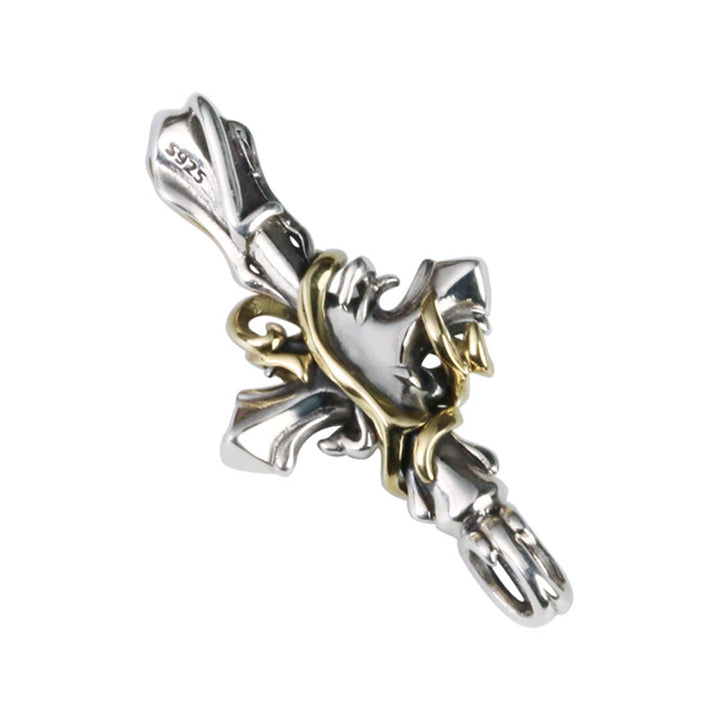 Collier crucifix en argent sterling 925 Christianartworkshop (2 styles) : Révélez votre côté sombre - image 5