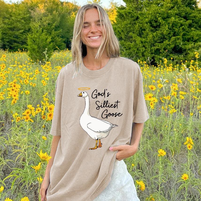 T-shirt délavé à l'oie le plus ridicule de Dieu, atelier d'art chrétien - image 4
