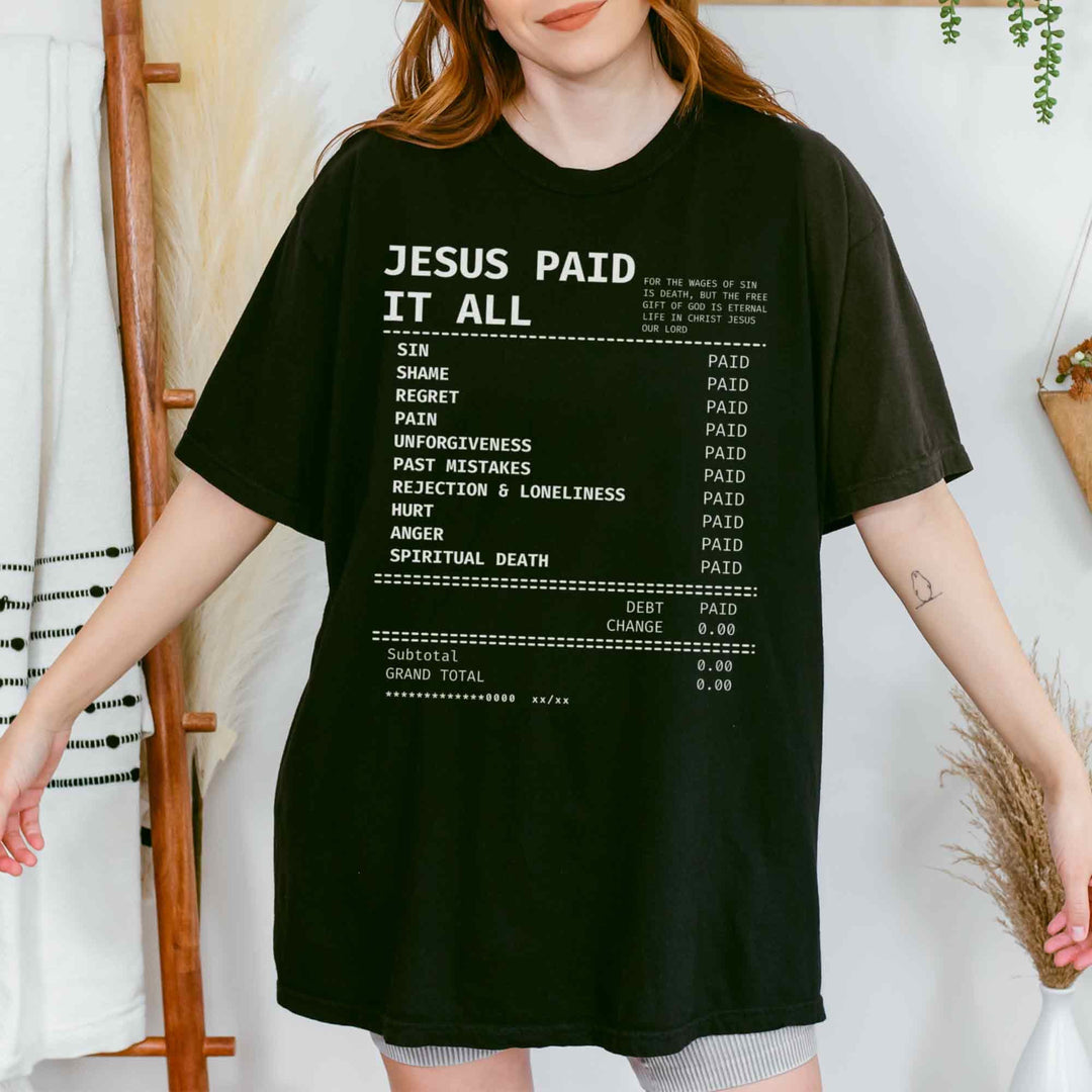 T-shirt Christianartworkshop « Jésus a tout payé » - image 3