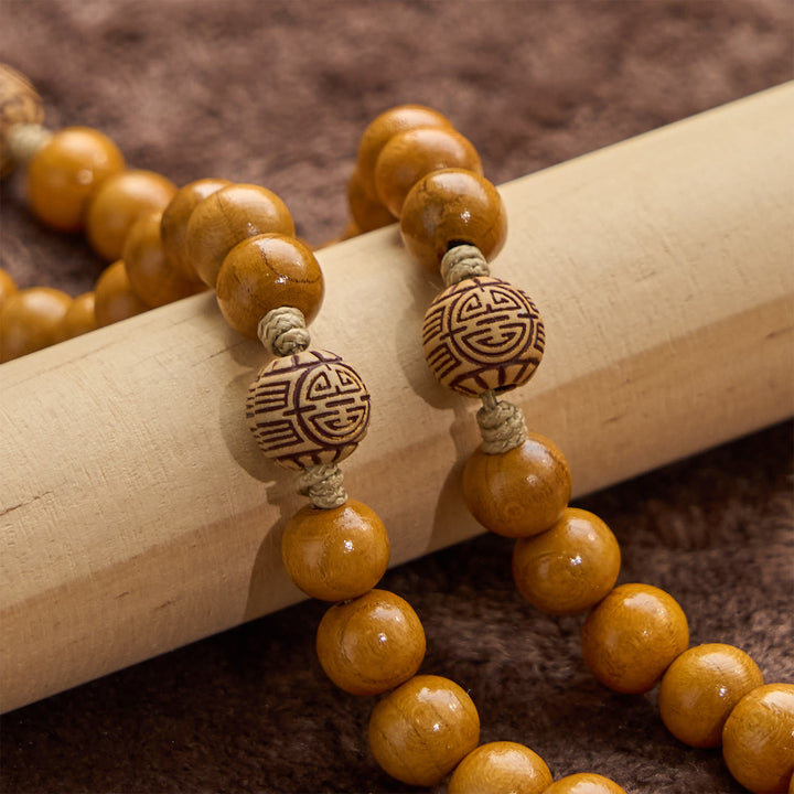 Christianartworkshop Chapelet artisanal en bois d'olivier (perles de 10 mm) orné de la Sainte Famille et du crucifix, pour la prière. - image 8