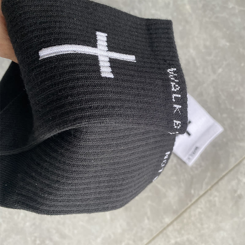 Christianartworkshop Chaussettes en coton de la foi chrétienne — MARCHEZ PAR LA FOI, NON PAR LA VUE - image 4