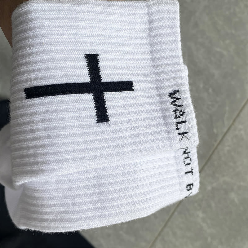 Christianartworkshop Chaussettes en coton de la foi chrétienne — MARCHEZ PAR LA FOI, NON PAR LA VUE - image 6