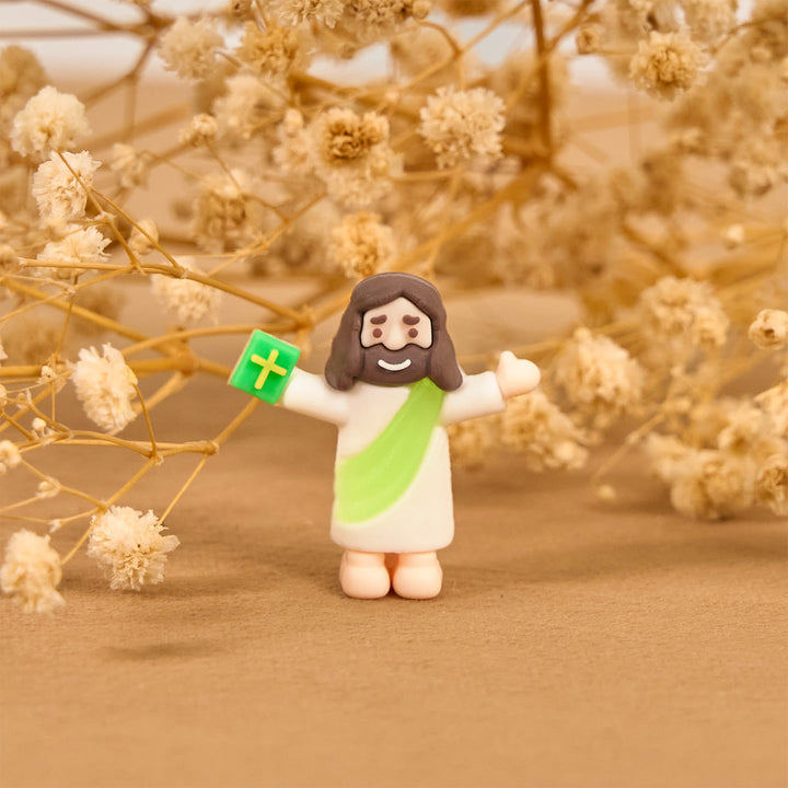 Christianartworkshop 5/10/20/30 figurines miniatures de Jésus, inspirées par la foi, tenant une Bible. - image 12