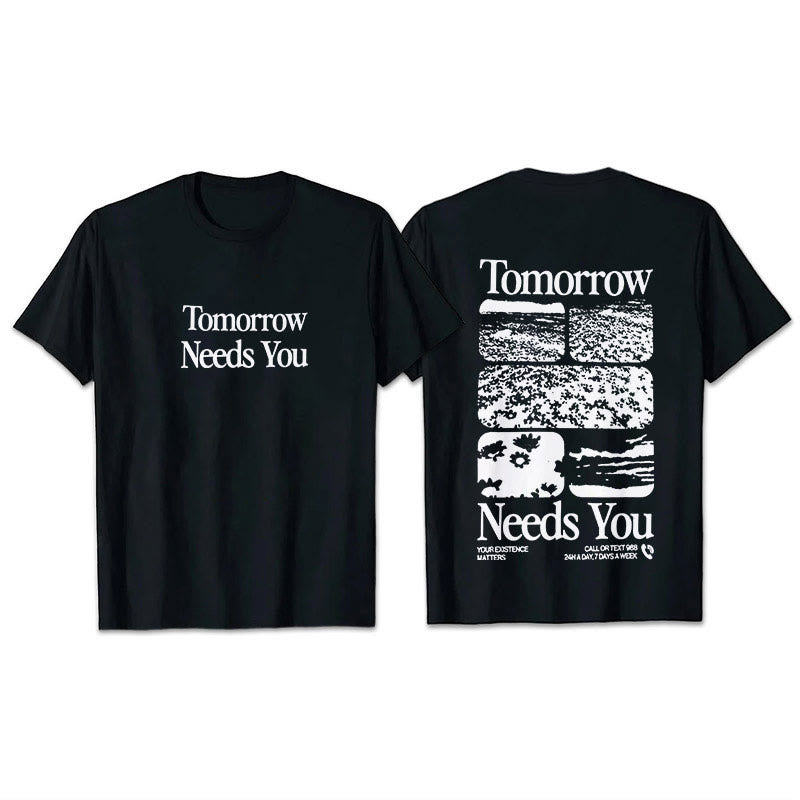 T-shirt Christianartworkshop Tomorrow Needs You - Noir - 2XL - image 1