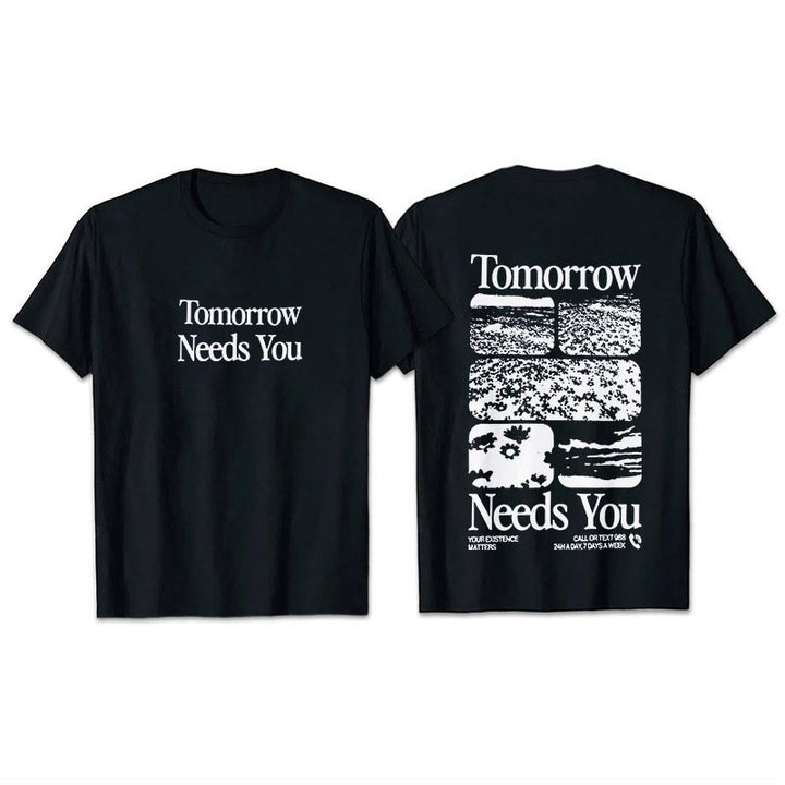 T-shirt Christianartworkshop Tomorrow Needs You - Noir - 2XL - image 1