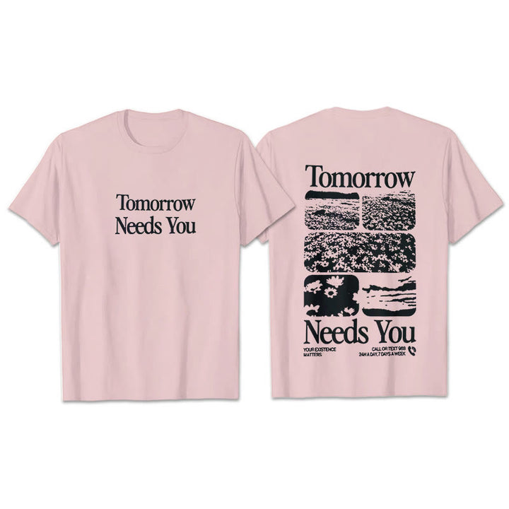T-shirt Christianartworkshop Tomorrow Needs You - Rose - 2XL - image 7