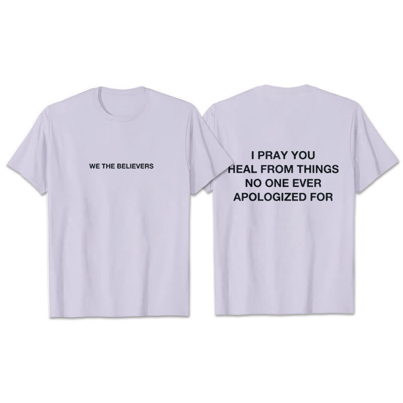 T-shirt Christianartworkshop « Je prie pour que tu guérisses de choses pour lesquelles personne ne s'est jamais excusé » - Violet - 2XL - image 16