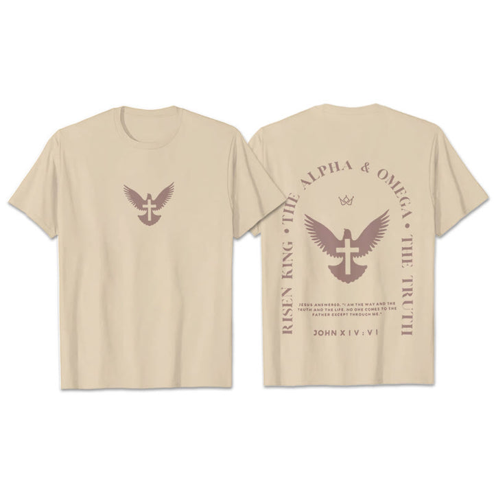 T-shirt en coton Christianartworkshop « Jésus est le chemin, la vérité, la vie » - Beige - 2XL - image 9