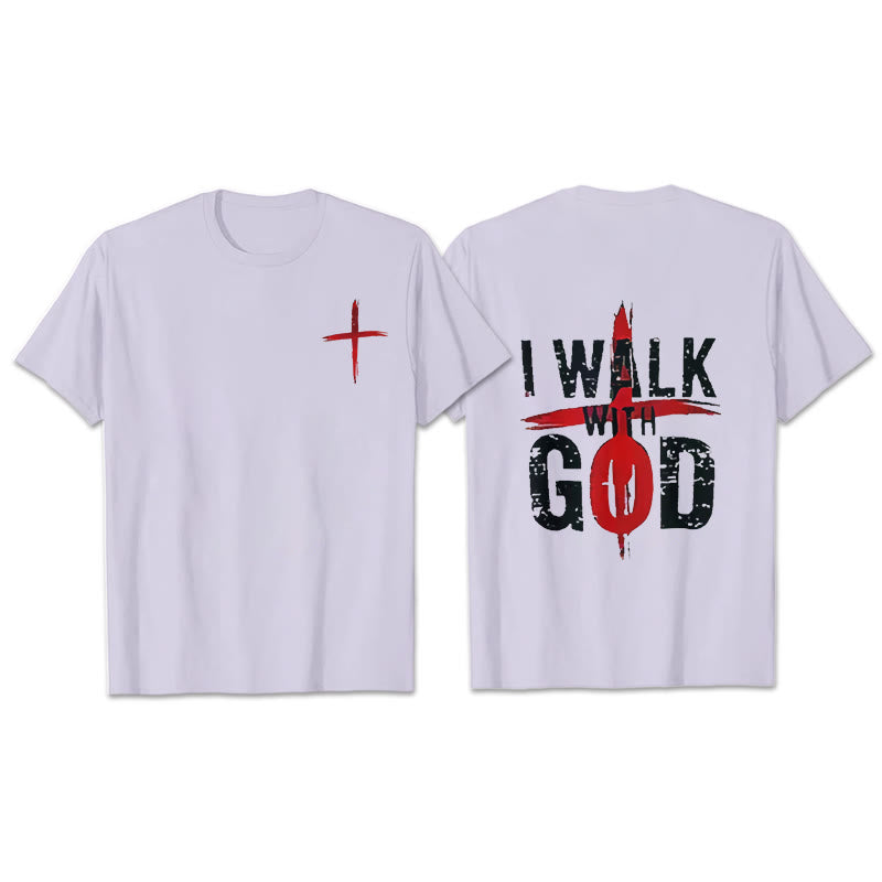 T-shirt Christianartworkshop « Je marcherai avec Dieu » - Violet - 2XL - image 21
