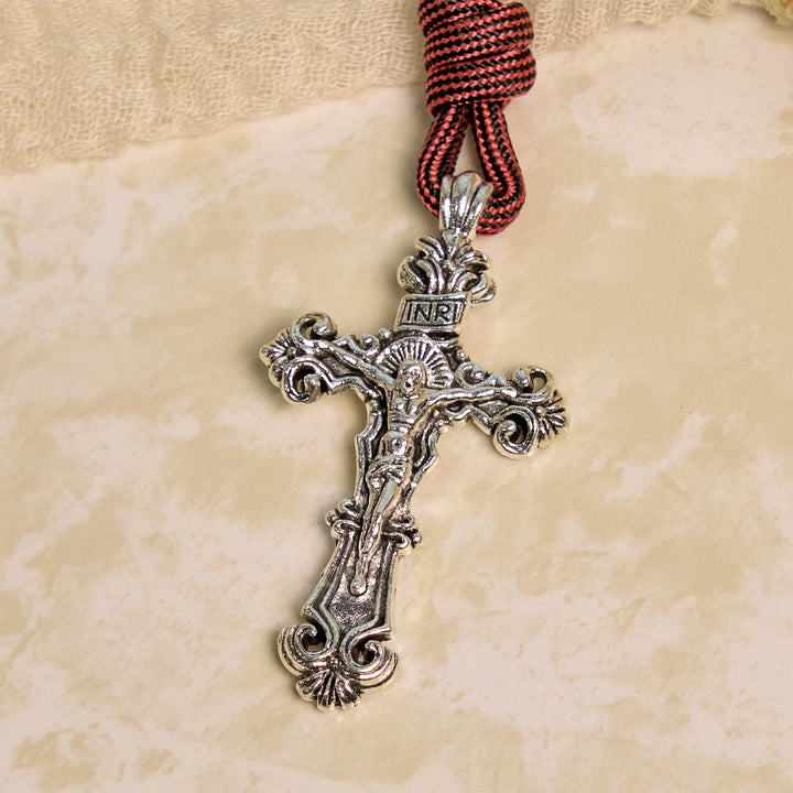 Christianartworkshop Chapelet de poche portable en paracorde avec crucifix et saint Benoît : La foi pour chaque lieu - image 8