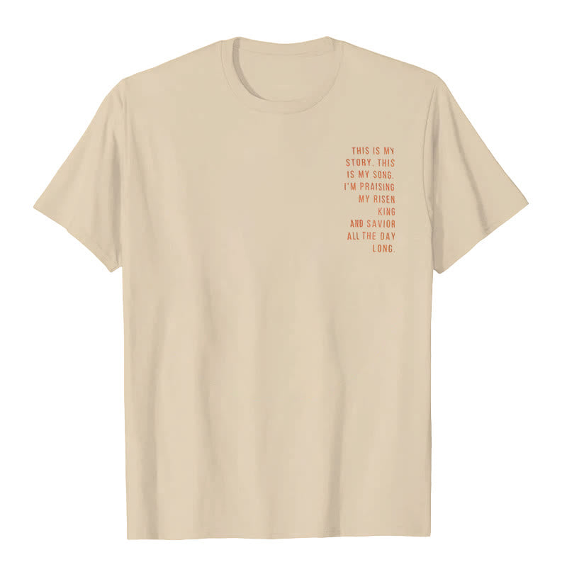T-shirt graphique Christianartworkshop « Ceci est mon histoire, ceci est ma chanson » - image 1