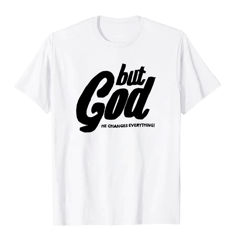 T-shirt à manches courtes premium Christianartworkshop But God - Blanc - 2XL - image 5