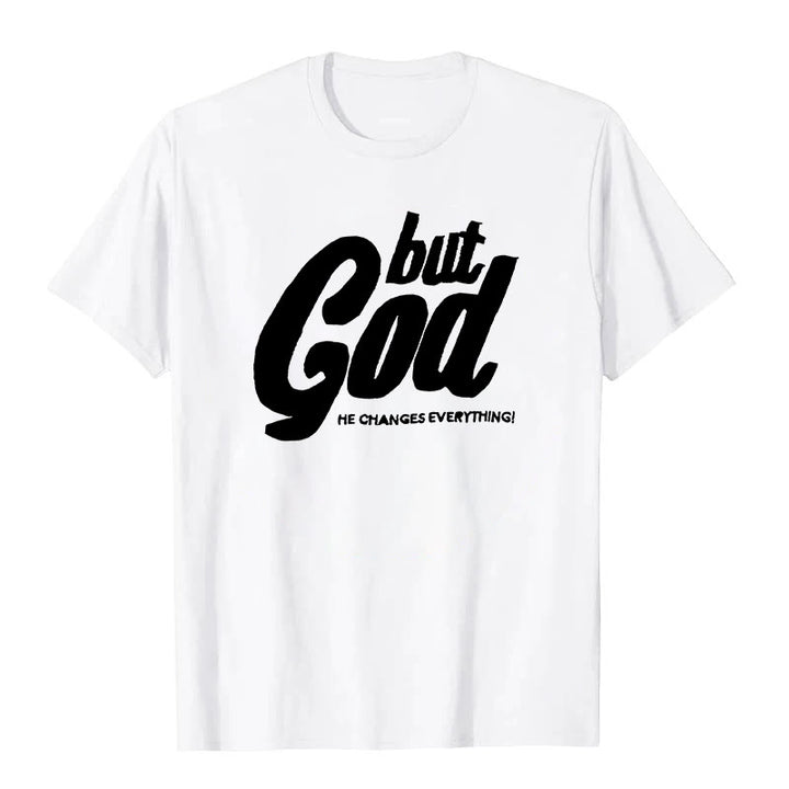 T-shirt à manches courtes premium Christianartworkshop But God - Blanc - 2XL - image 5