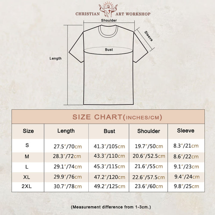 T-shirt unisexe Christianartworkshop « Je marcherai par la foi », citation biblique - image 1