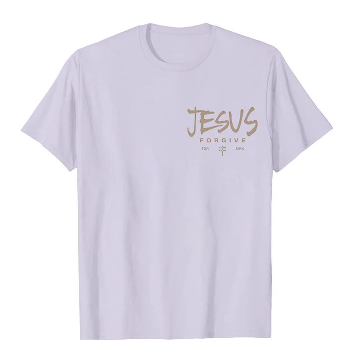 T-shirt unisexe Christianartworkshop, motif religieux Jésus Pardonne Couronne d'épines et Croix - image 10