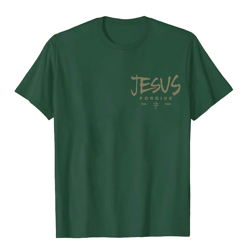 T-shirt unisexe Christianartworkshop, motif religieux Jésus Pardonne Couronne d'épines et Croix - image 22