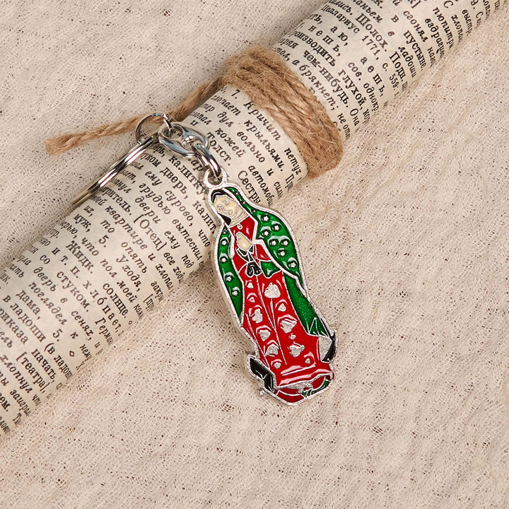 Christianartworkshop Porte-clés émaillé Notre-Dame de Guadalupe aux couleurs vives : La foi en couleurs éclatantes - image 3