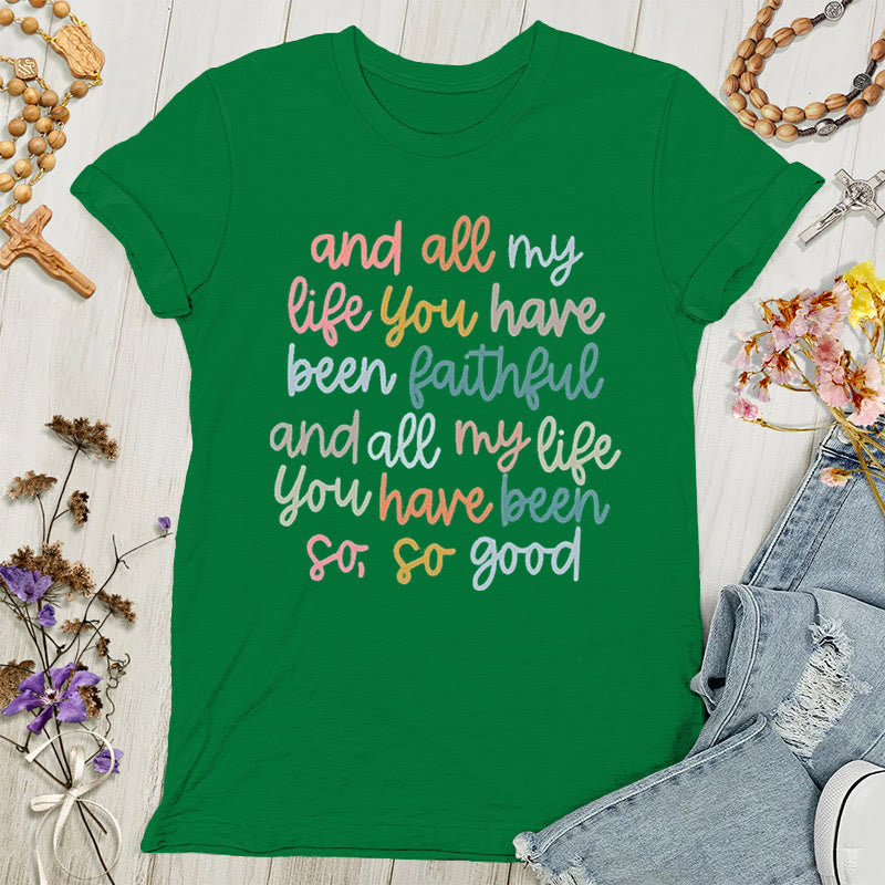 T-shirt femme Christianartworkshop Faith's Glow : Message vibrant - Vert - 4XL - image 3