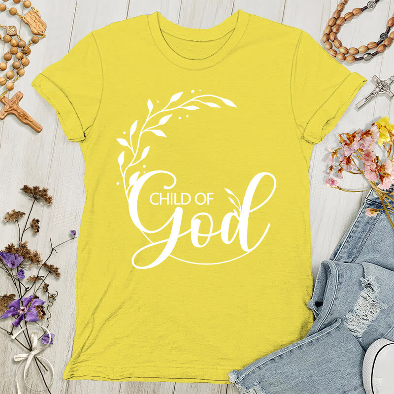 T-shirt adulte femme « Enfant de Dieu » de Christianartworkshop - Or - 4XL - image 2