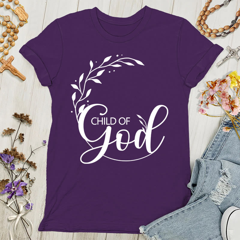 T-shirt adulte femme « Enfant de Dieu » de Christianartworkshop - Violet - 4XL - image 4