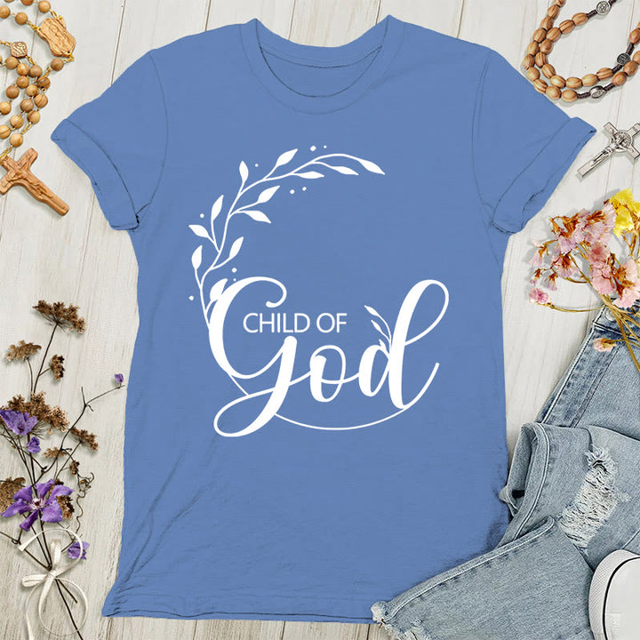 T-shirt adulte femme « Enfant de Dieu » de Christianartworkshop - Bleu - 4XL - image 5