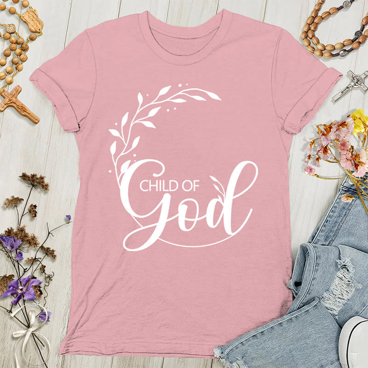 T-shirt adulte femme « Enfant de Dieu » de Christianartworkshop - Rose clair - 4XL - image 7