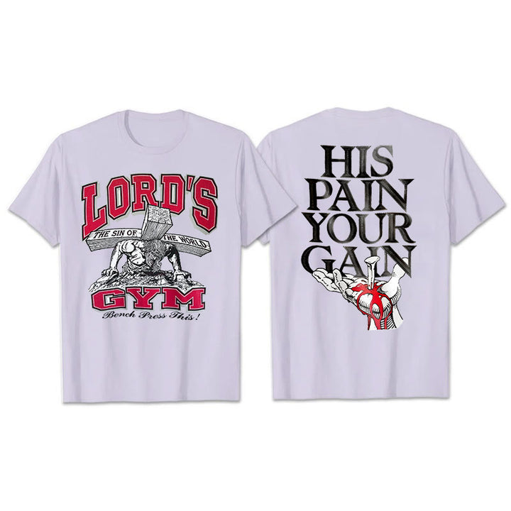 T-shirt Christianartworkshop Sa douleur, ton Gai - Violet - 2XL - image 10