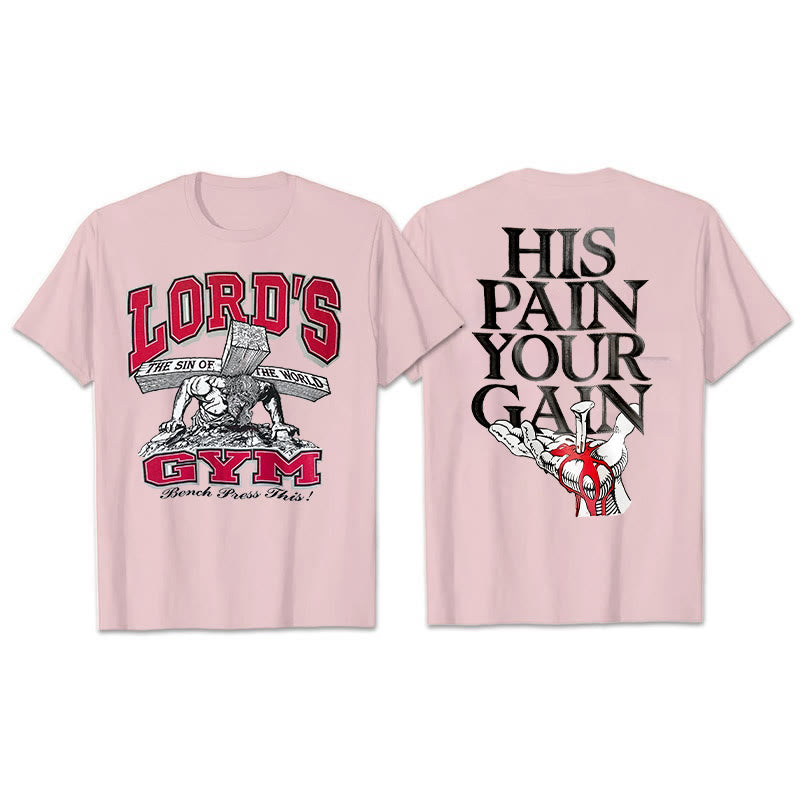 T-shirt Christianartworkshop Sa douleur, ton Gai - Rose - 2XL - image 8