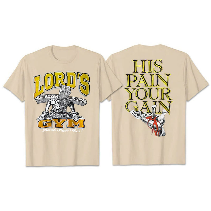 T-shirt Christianartworkshop Sa douleur, ton Gai - Abricot - 2XL - image 13